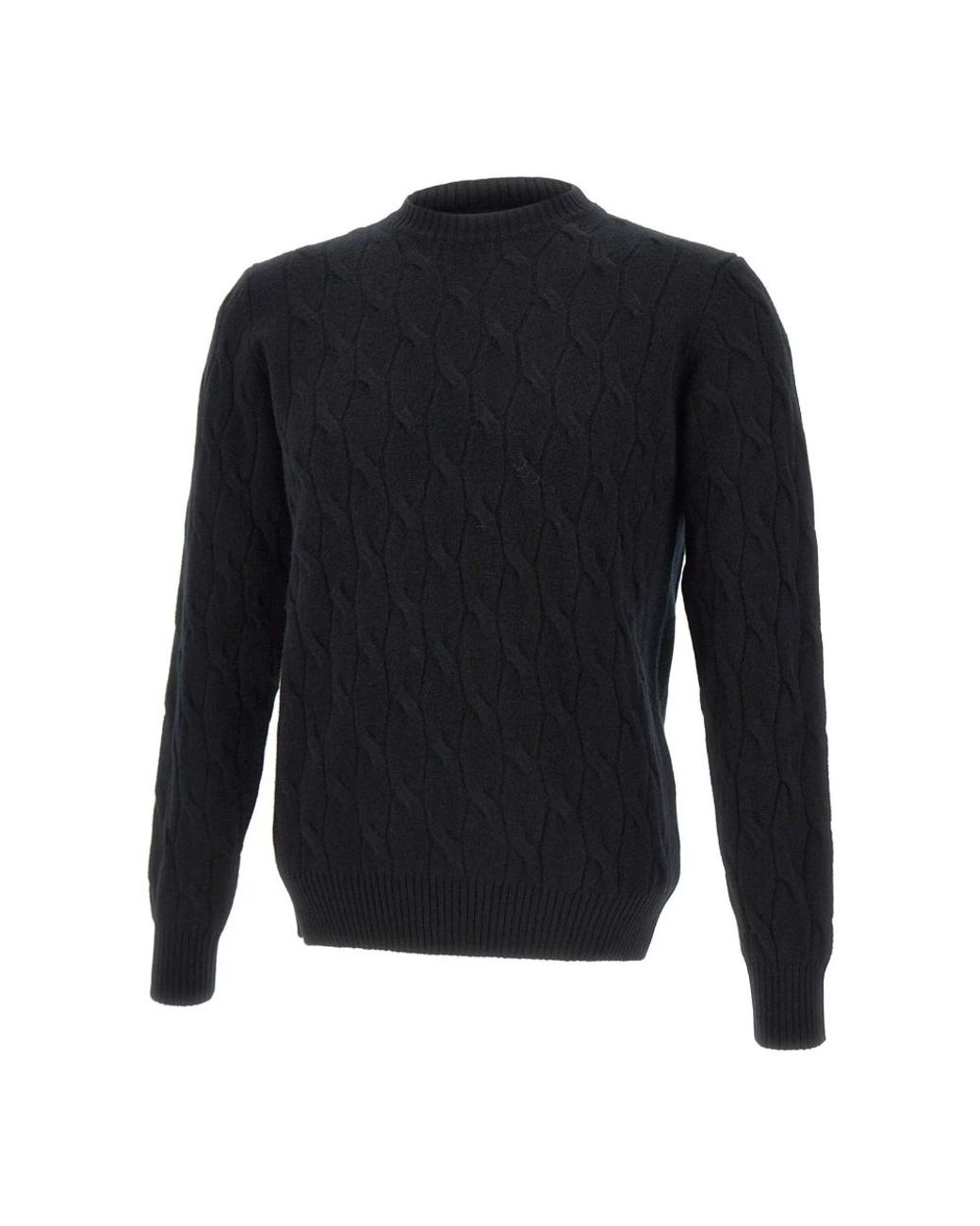 FILIPPO DE LAURENTIIS Blue Round-Neck Knitwear for men