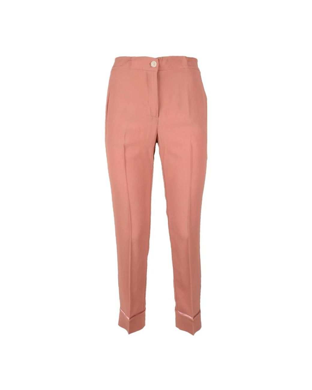 Semicouture Red Slim-Fit Trousers