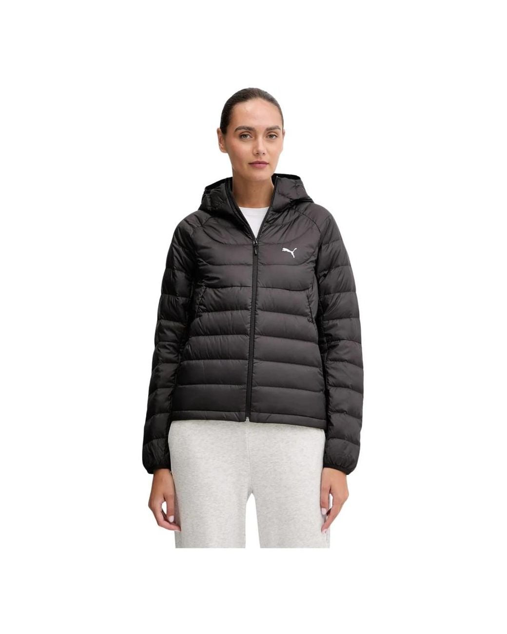 PUMA Packlite Hooded Down Jacket in het Black