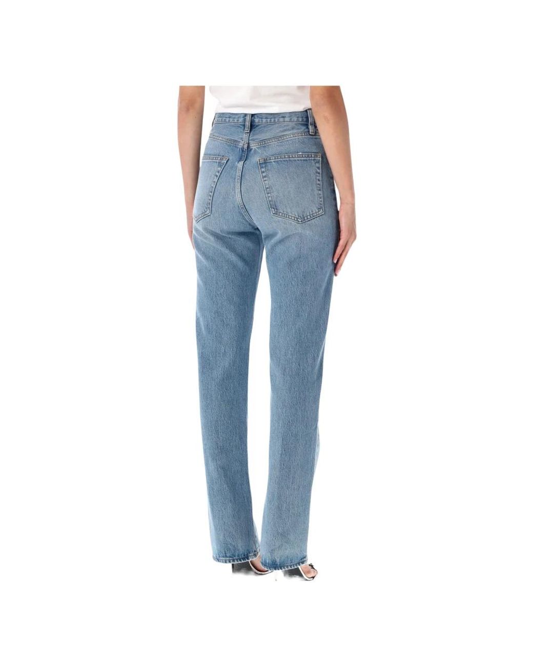 FRAME Blue Straight Fit Jeans