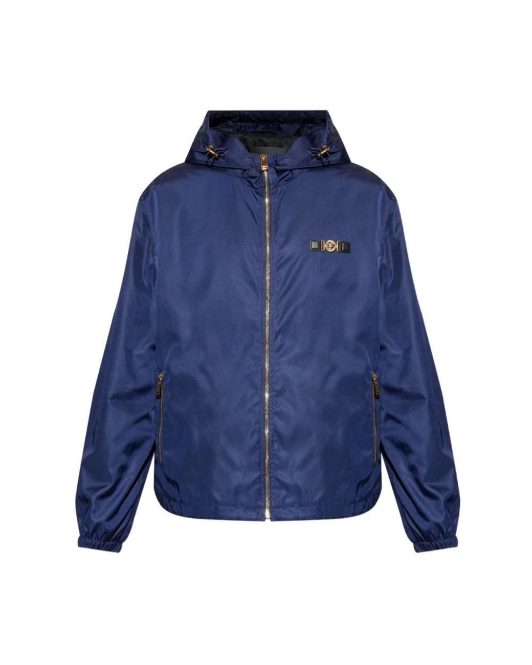 Versace Blue Hooded Jacket for men