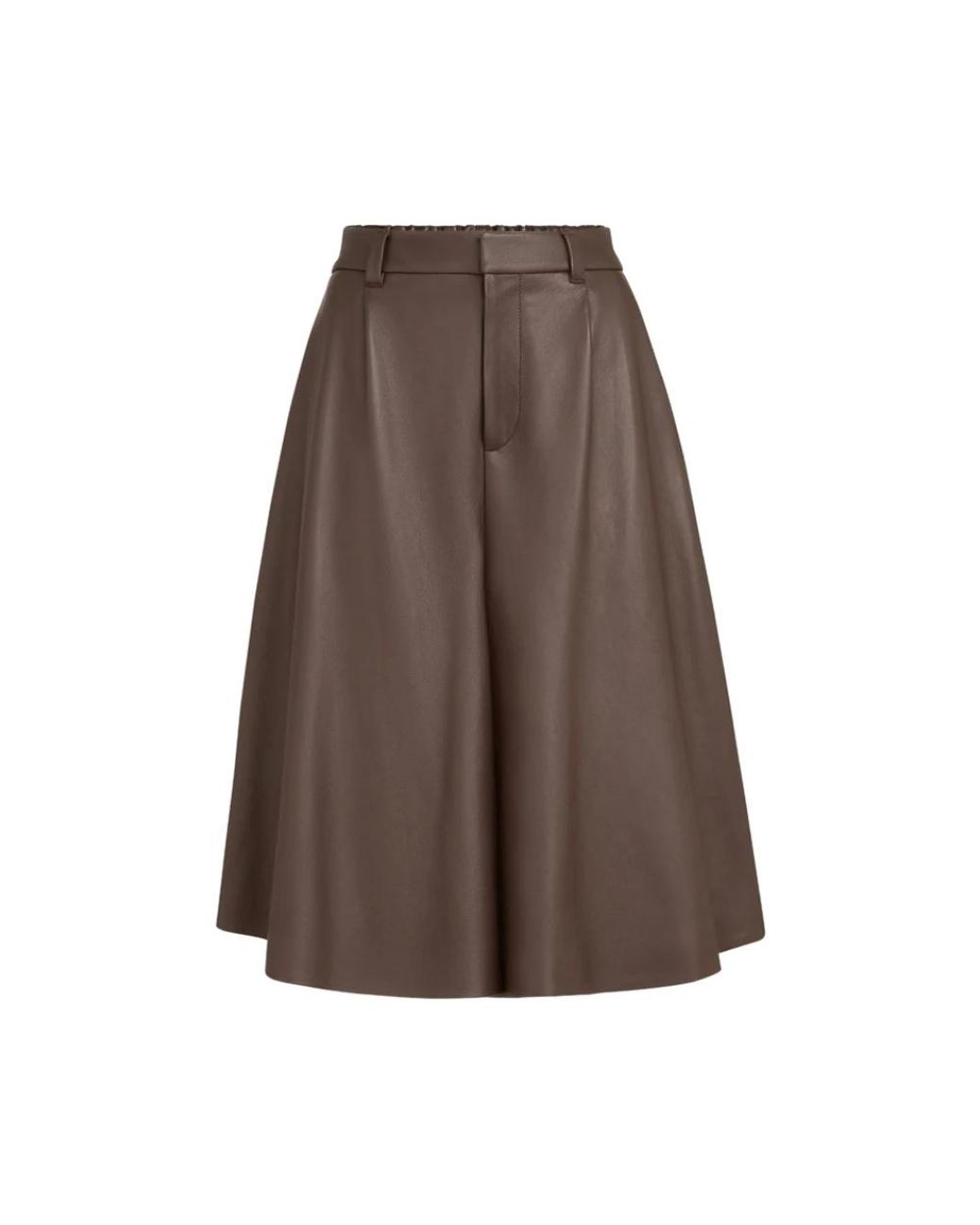 Brunello Cucinelli Brown Leather Trousers