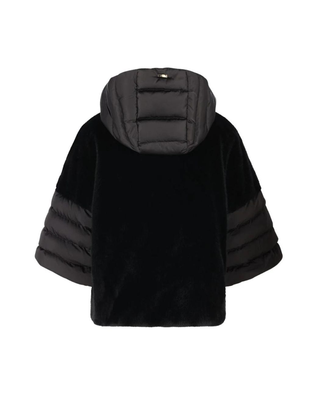 Herno Black Faux Fur & Shearling Jackets