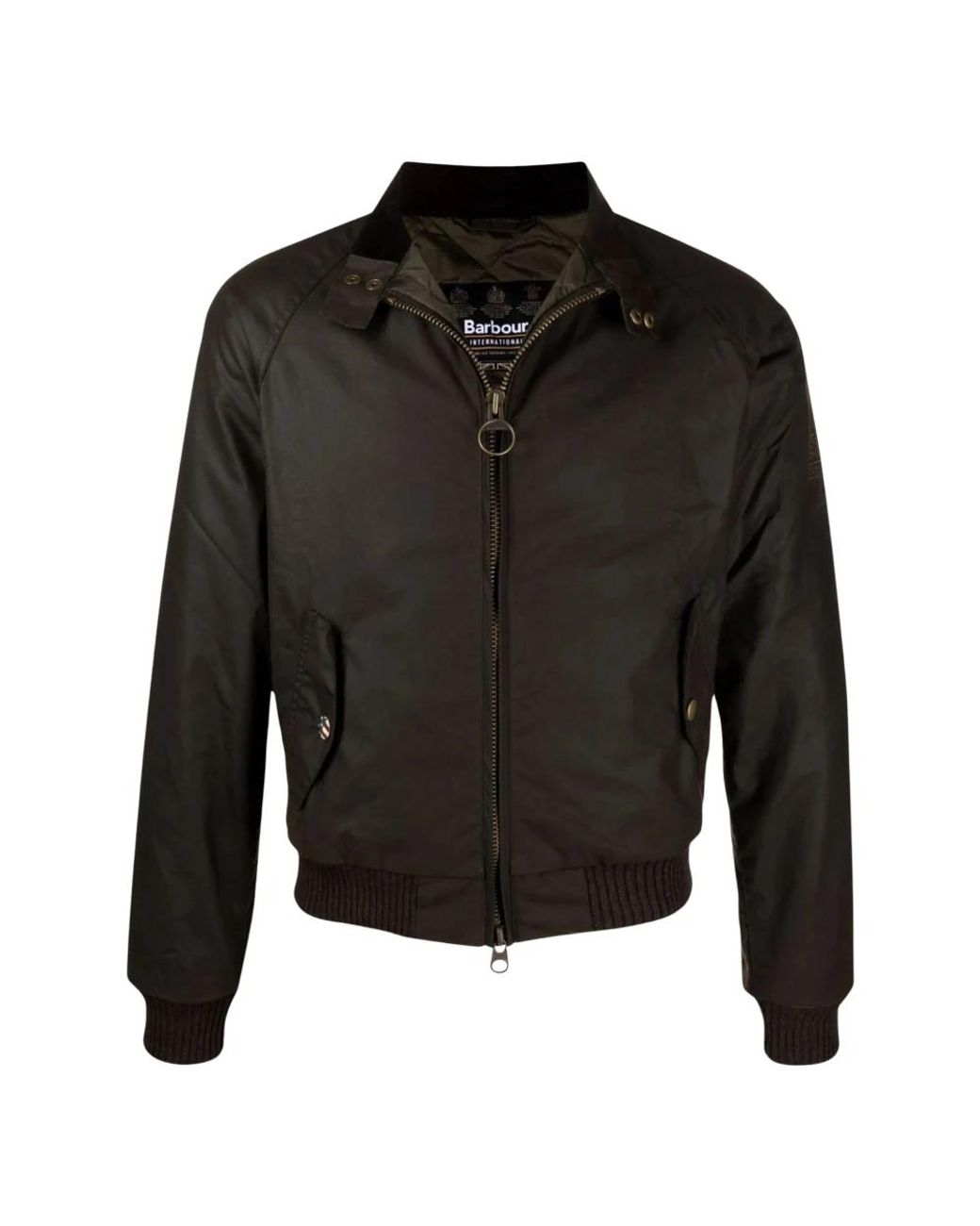 Barbour Black Bomber Jackets for men