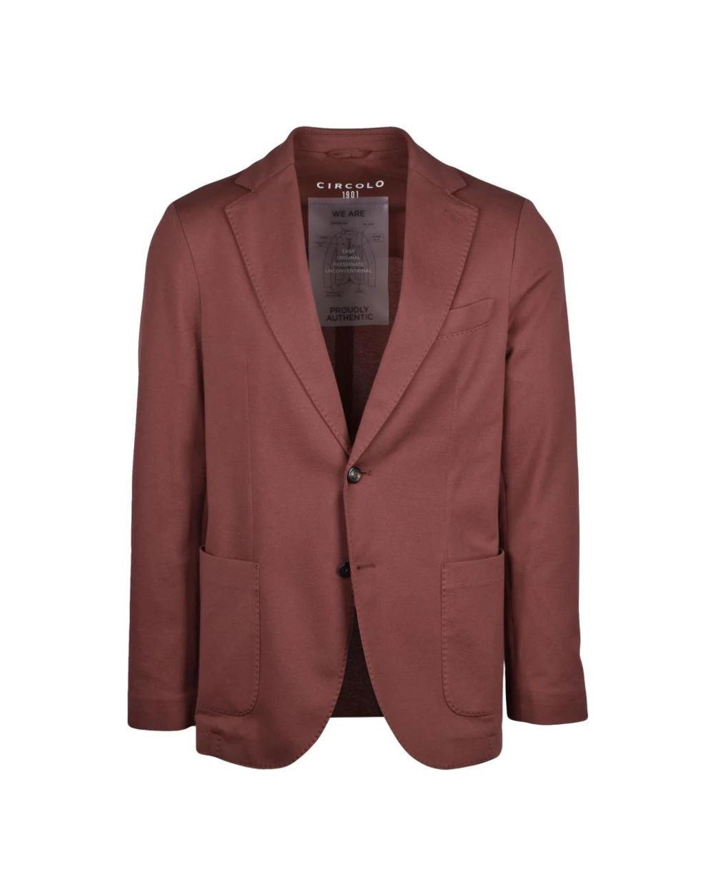 Circolo 1901 Kostuums ,Bruin ,Katoen Blazer Stondato in het Brown voor heren