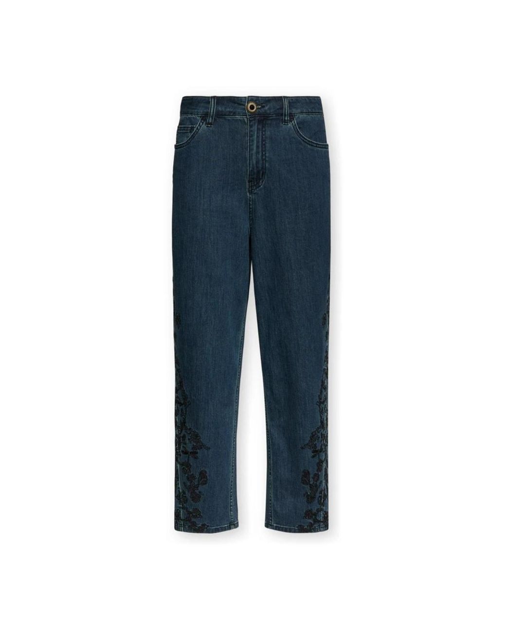 Elena Miro Rechte Jeans in het Blue