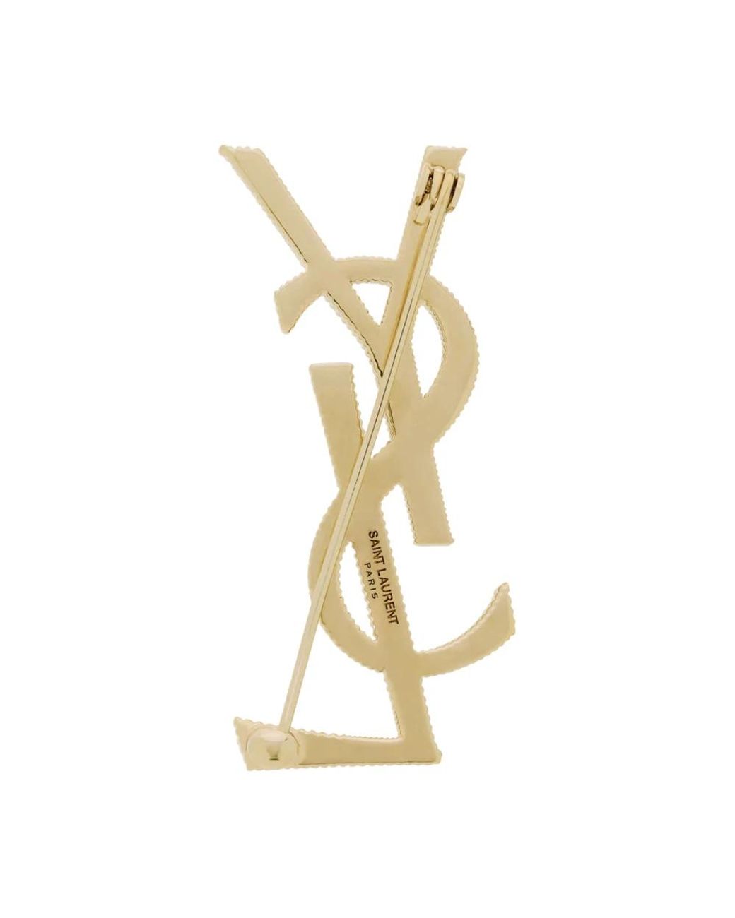 Saint Laurent Metallic Brooches
