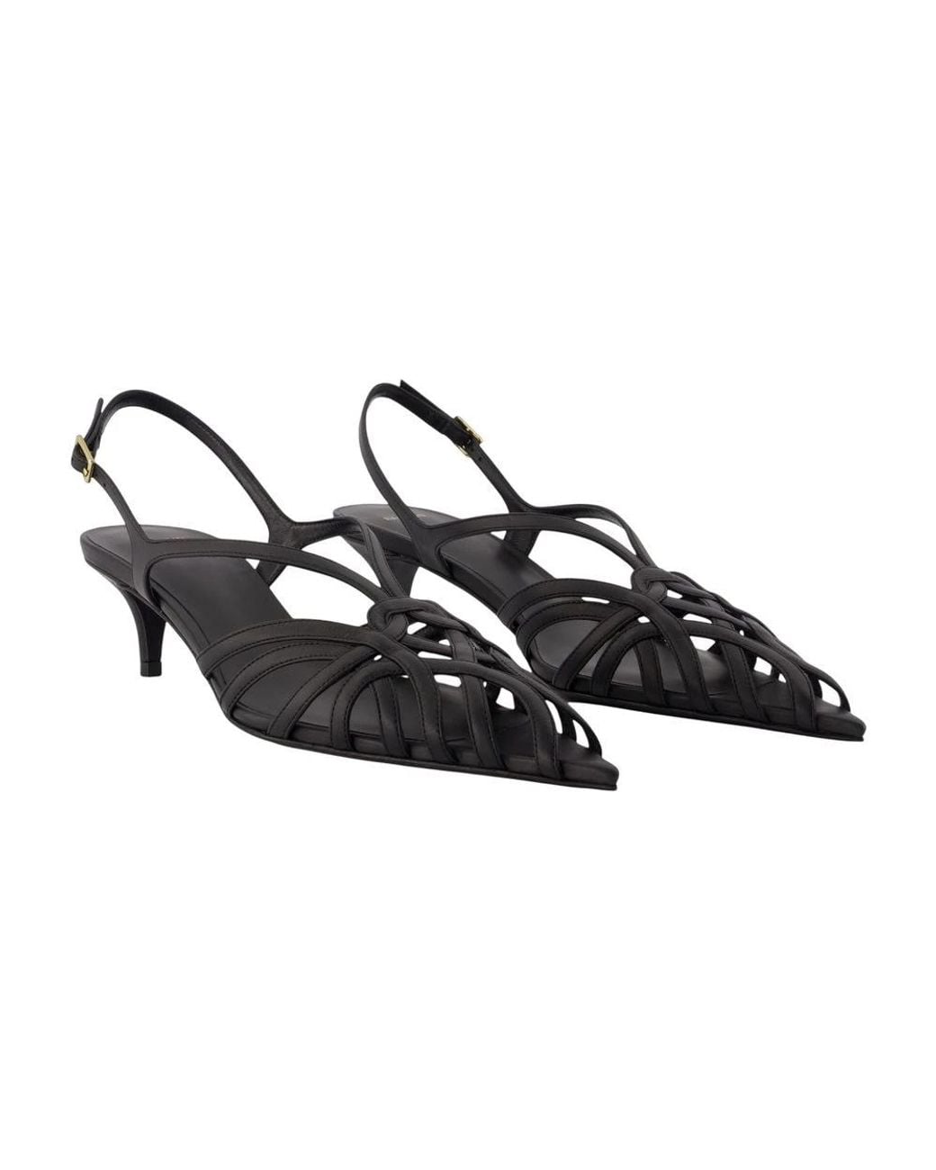 Balmain Black High Heel Sandals