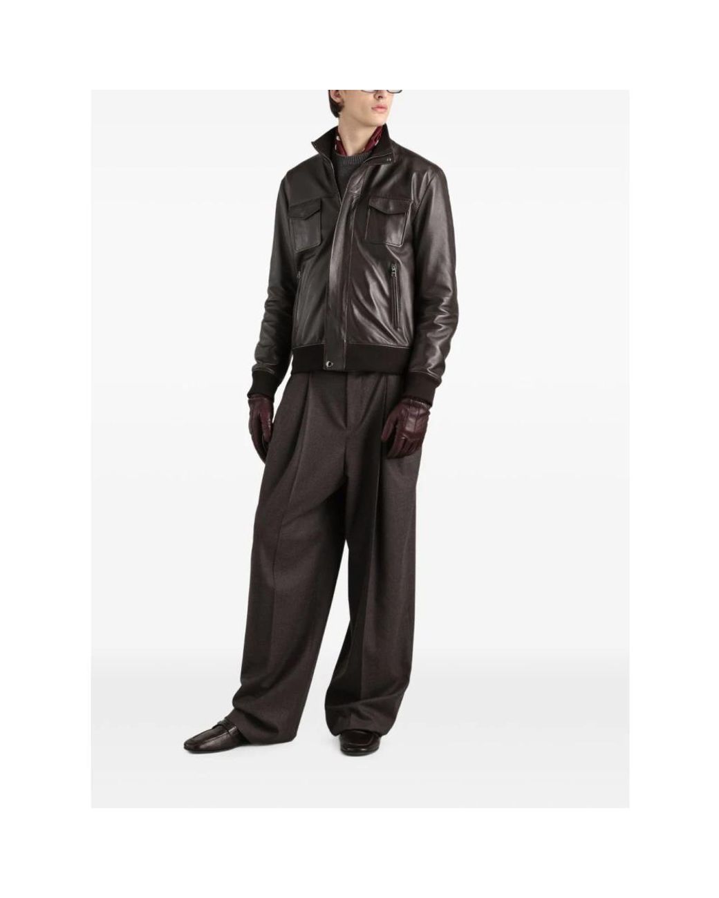Dolce & Gabbana Black Bomber Jackets for men