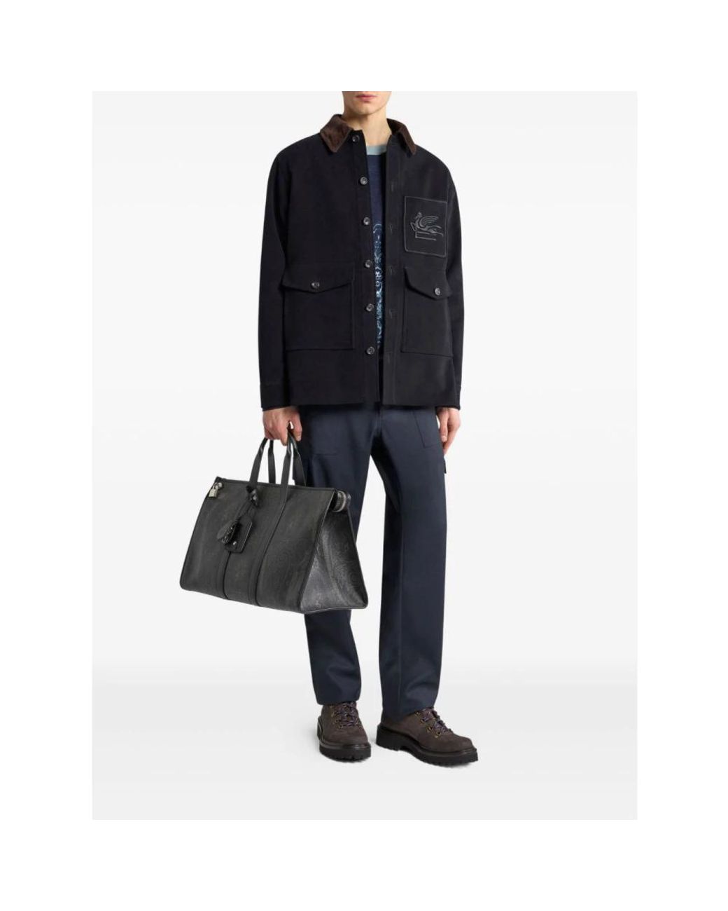 Etro Jassen ,Blauw Coats in het Blue voor heren