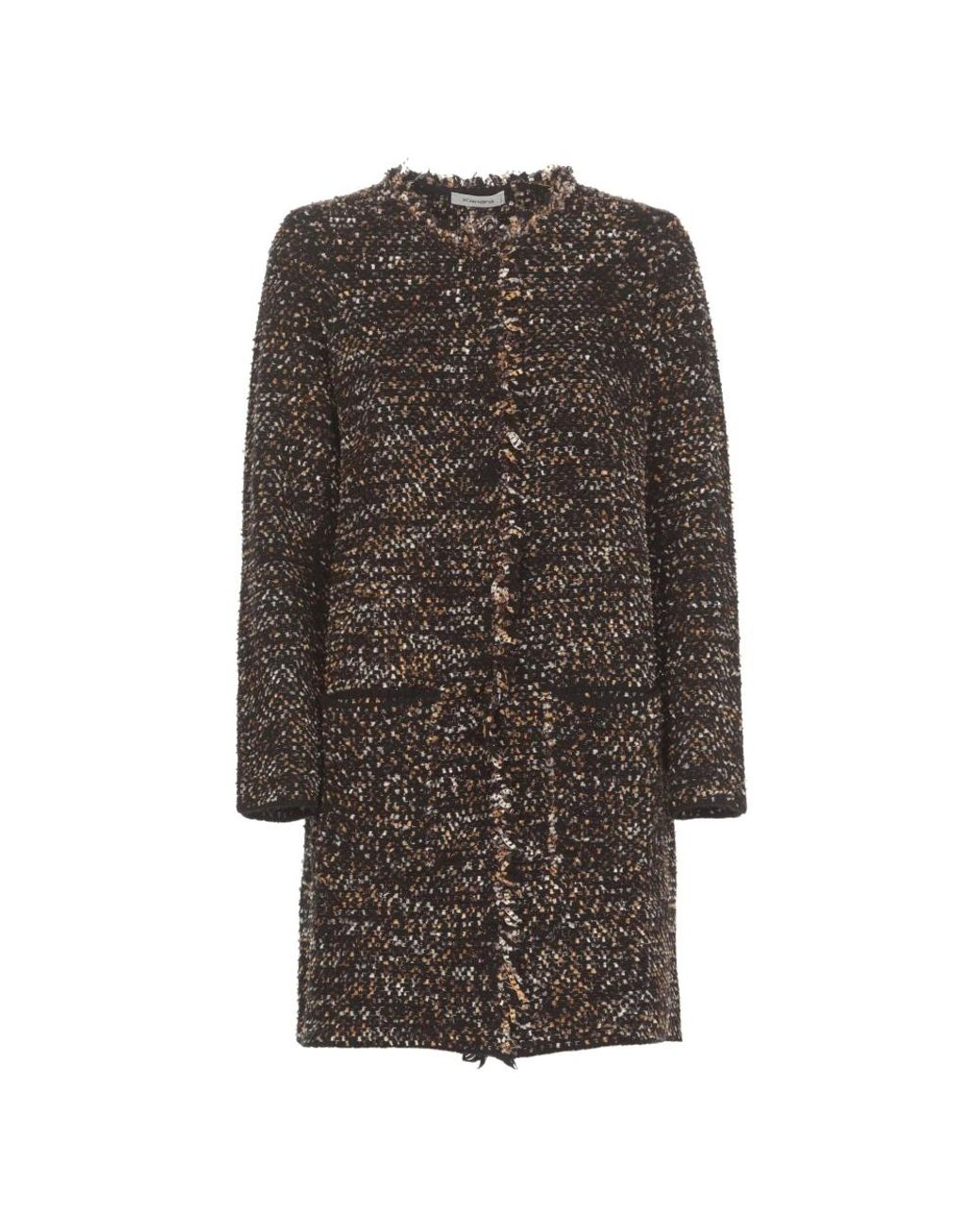 Kangra Brown Single-Breasted Coats