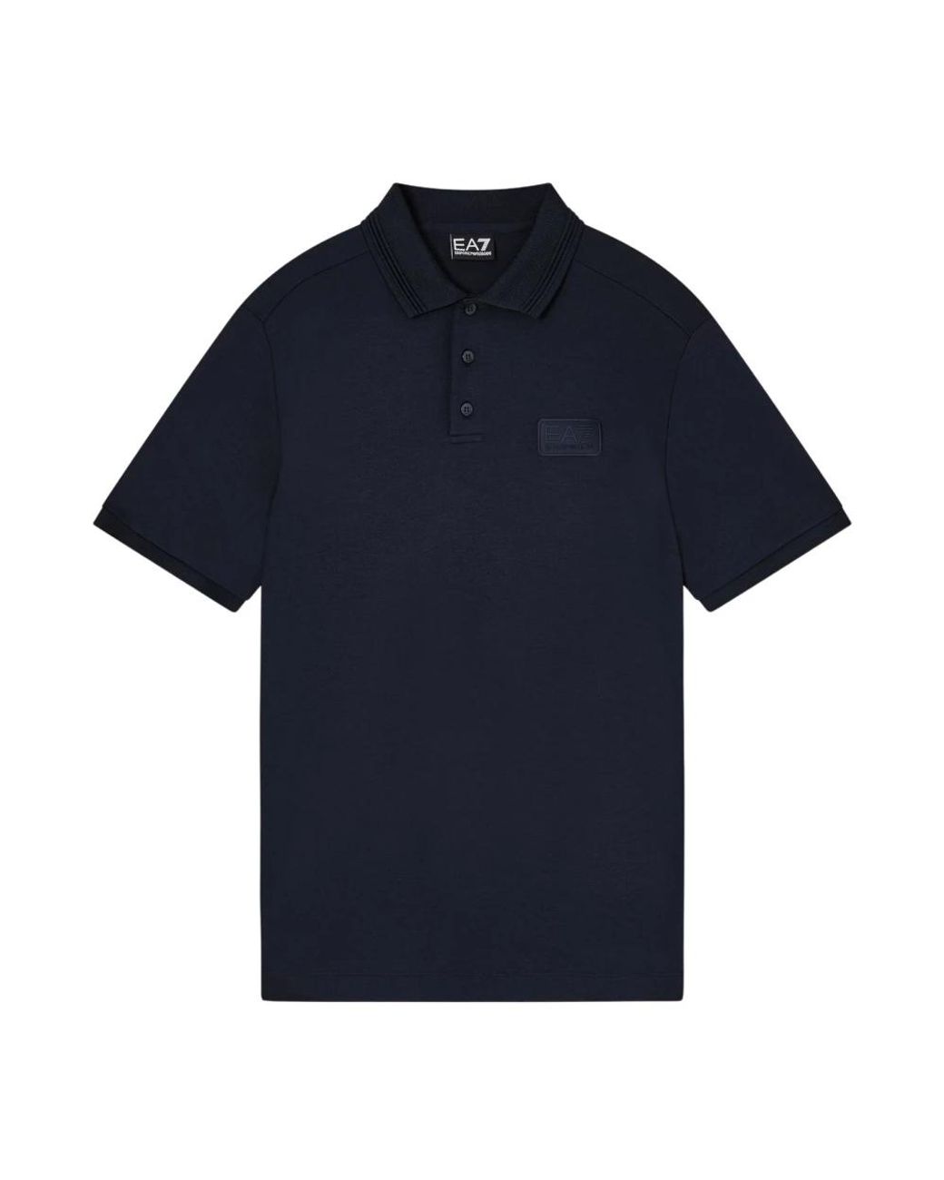 EA7 Blue Polo Shirts for men