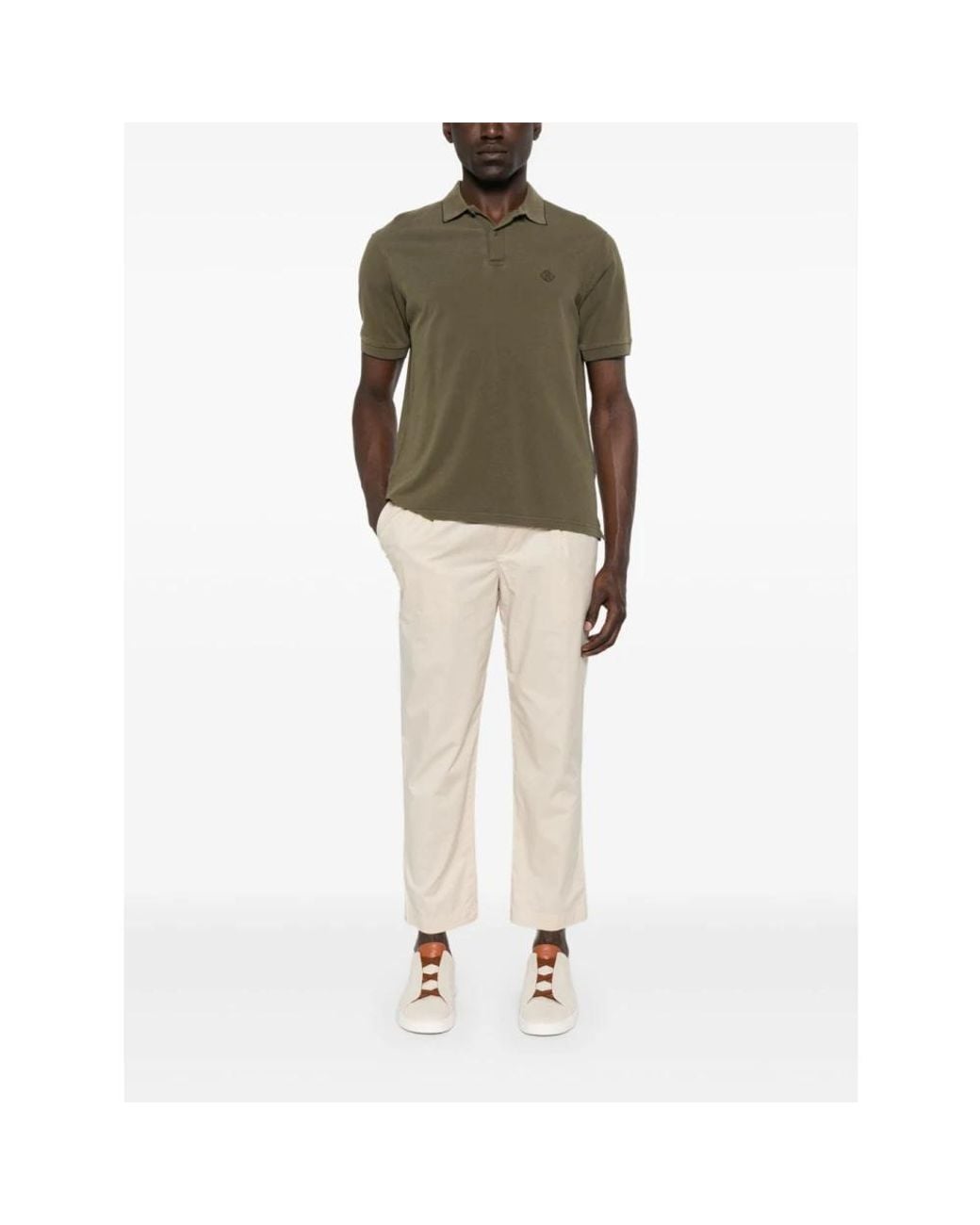 Herno Green Polo Shirts for men