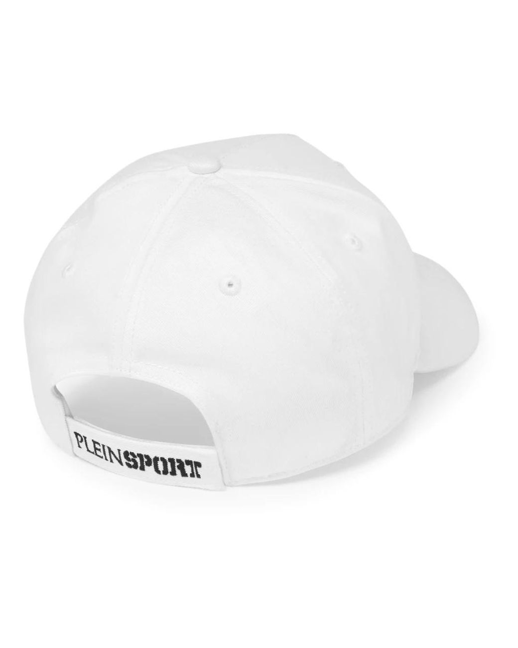Philipp Plein White Baseball Cap Tiger