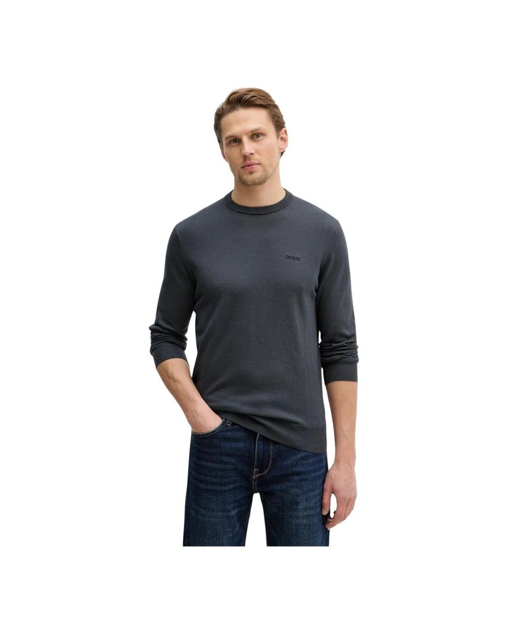 Guess Kalil Sweater in het Black voor heren