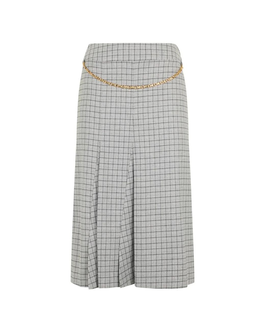 Malo Gray Midi Skirts