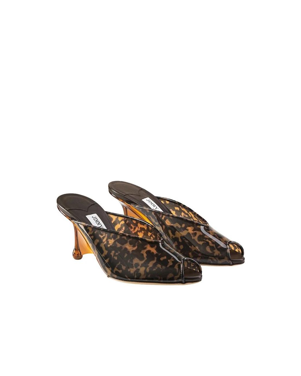 Jimmy Choo Brown Heeled Mules