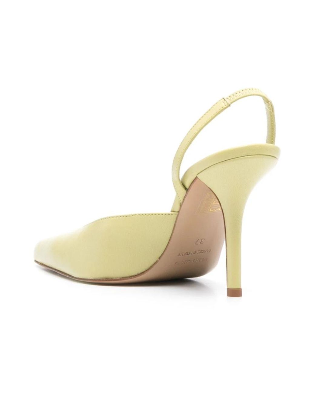 Gia Borghini Metallic Grüne Octavie Sandale Mit Absatz