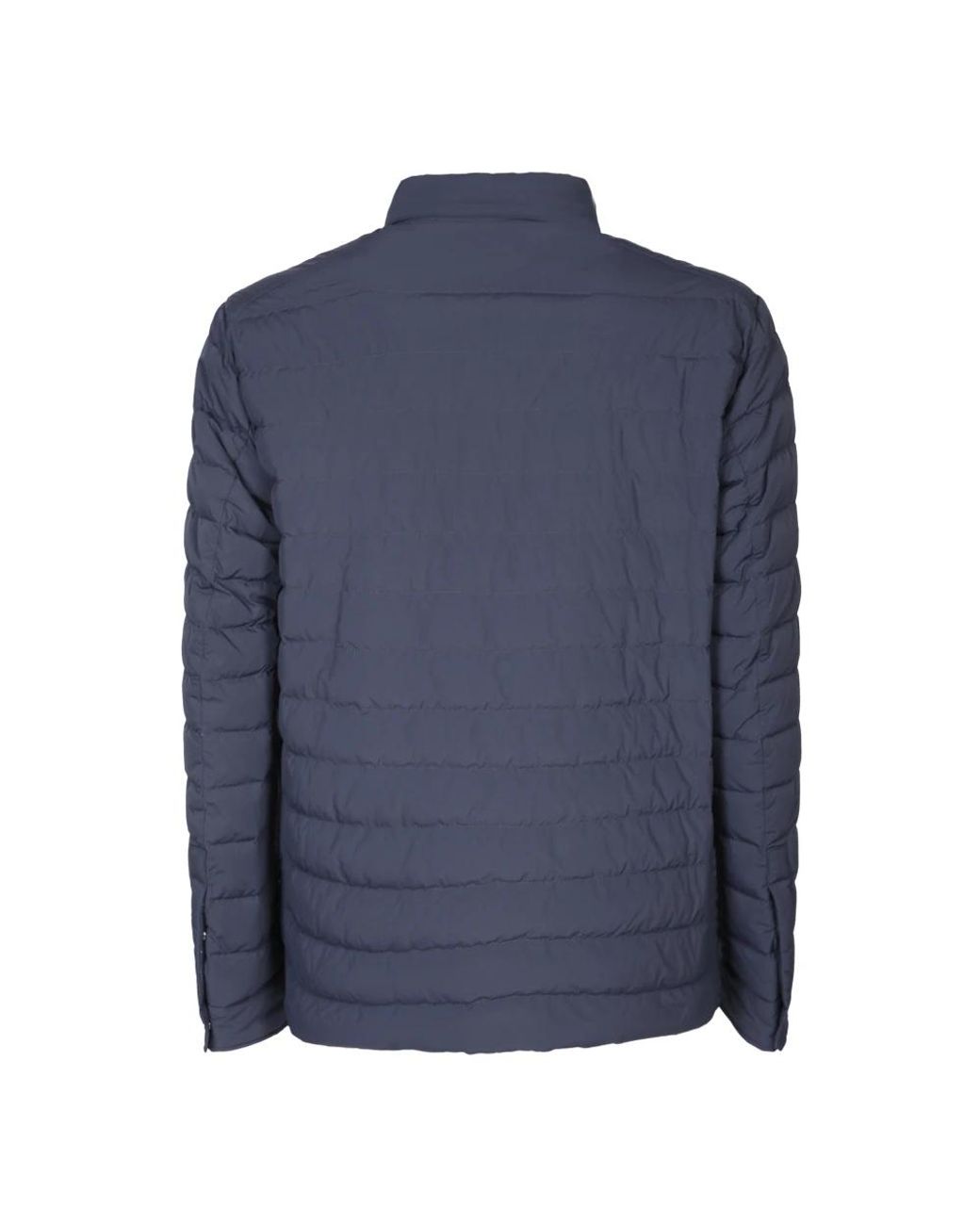 Herno Jassen ,Blauw ,Blauwe Jas Met Shirtkraag in het Blue voor heren