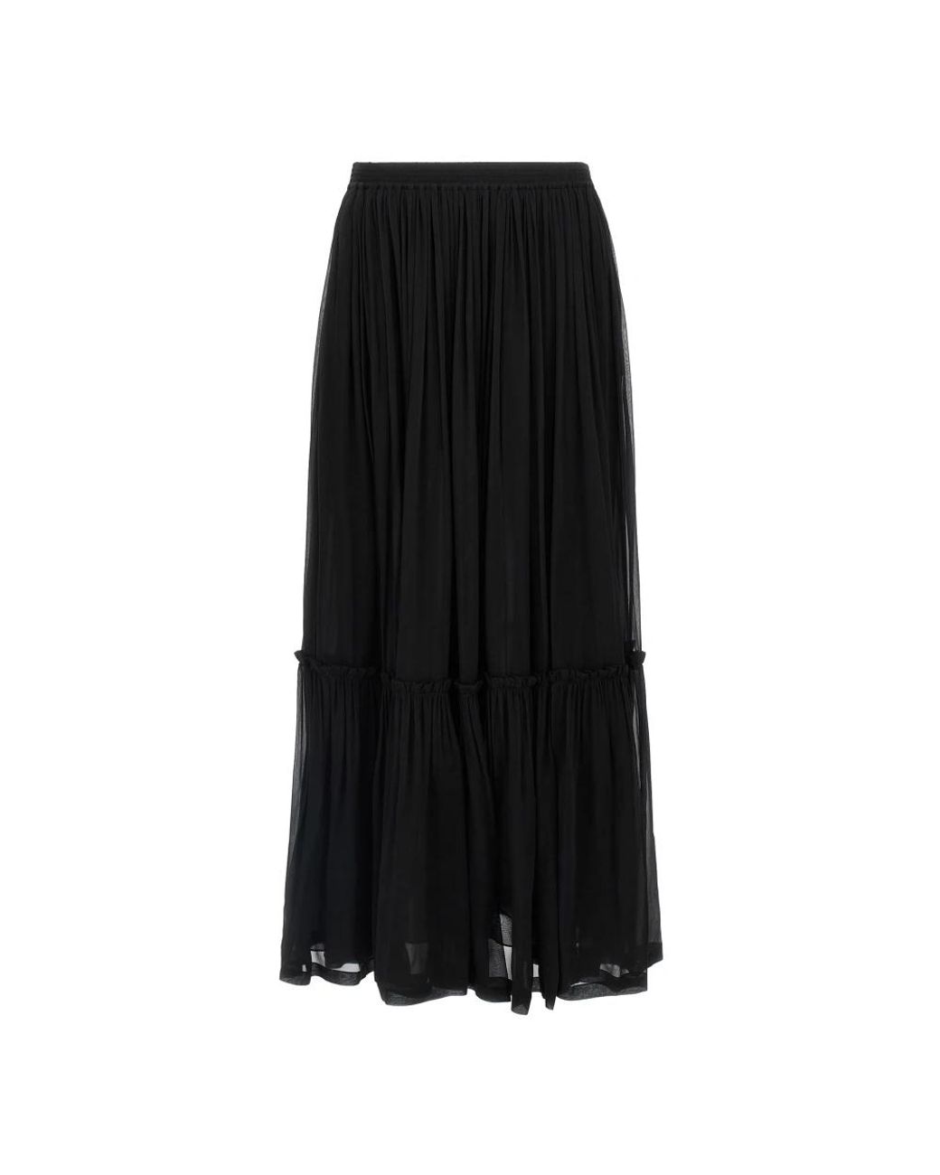 Saint Laurent Black Maxi Skirts