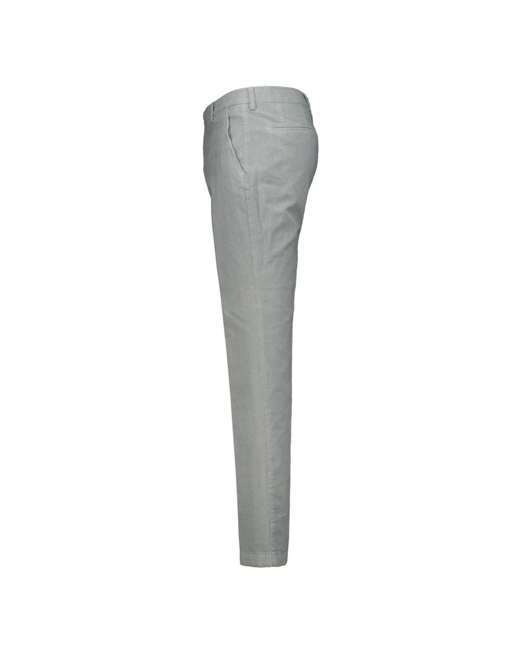 BERWICK 1707 Gray Chinos for men