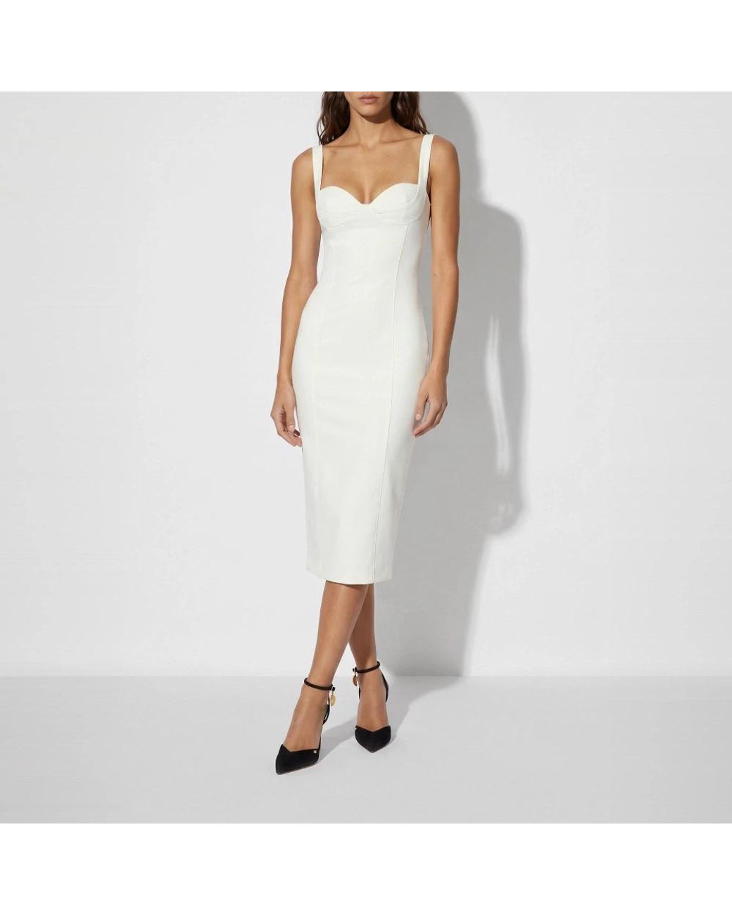 Elisabetta Franchi White Midi Dresses