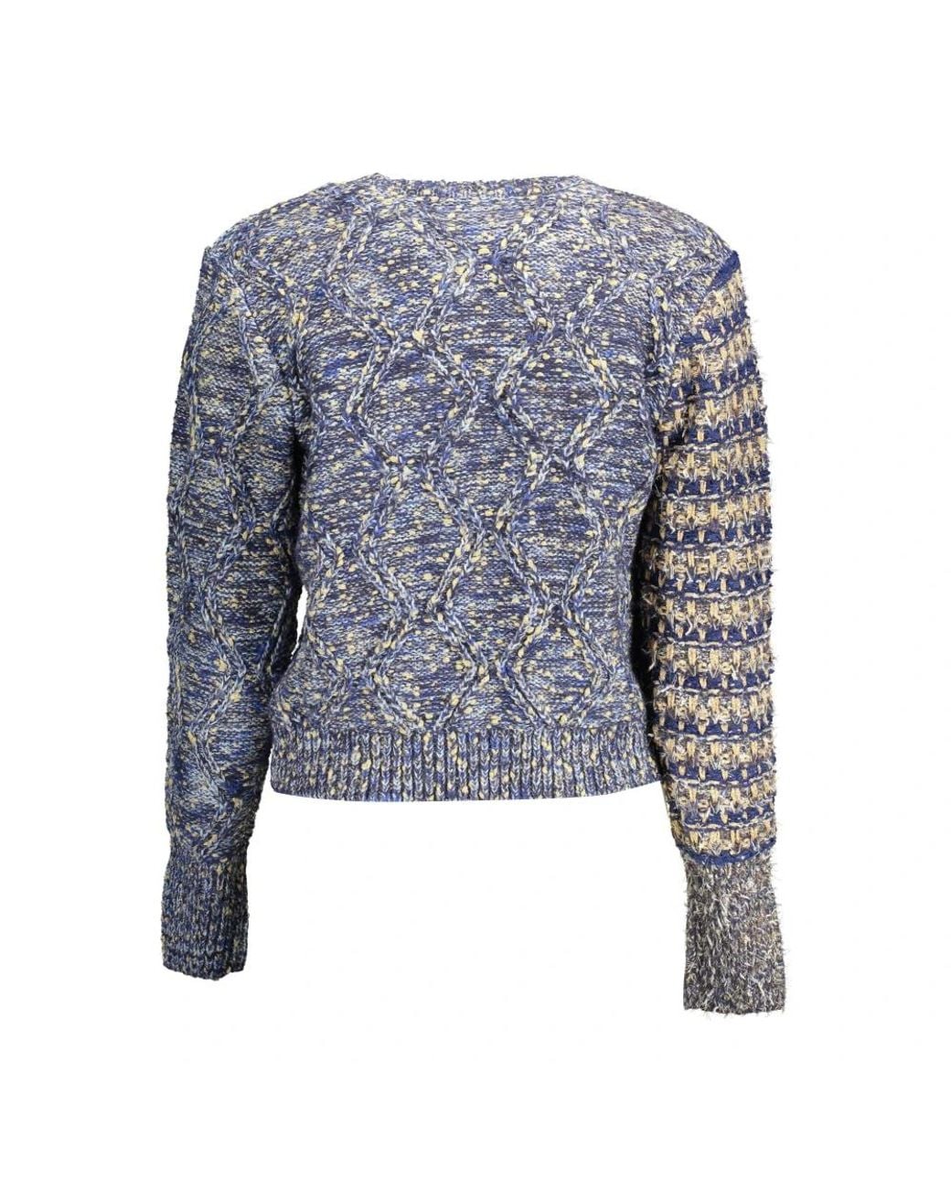 Desigual Blue Polyester Sweater
