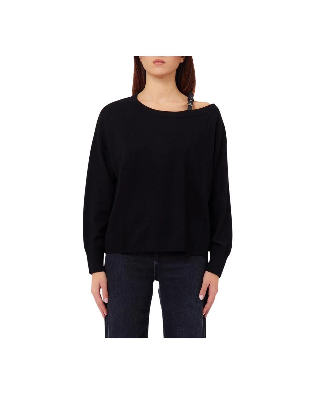 Liu Jo Black Round-Neck Knitwear