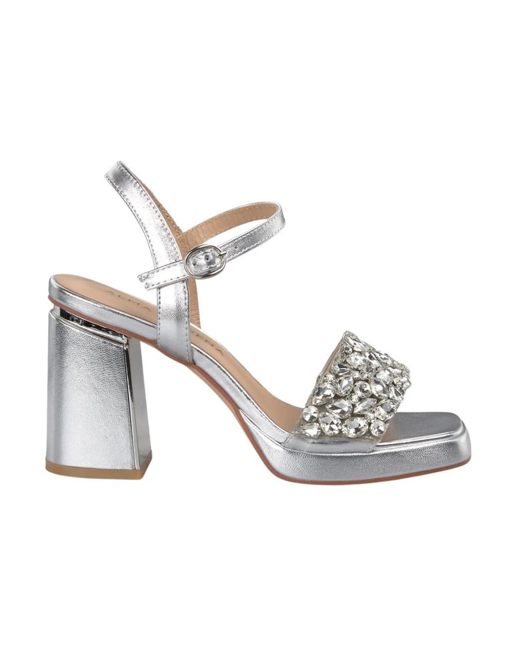 Alma En Pena. Metallic High Heel Sandals