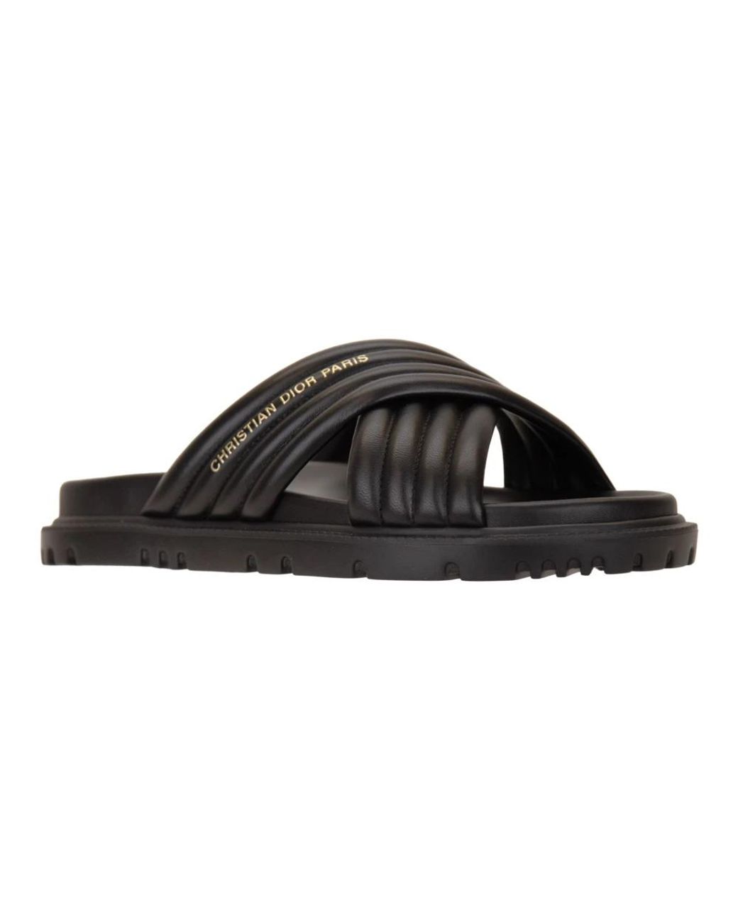 Dior Black Sliders