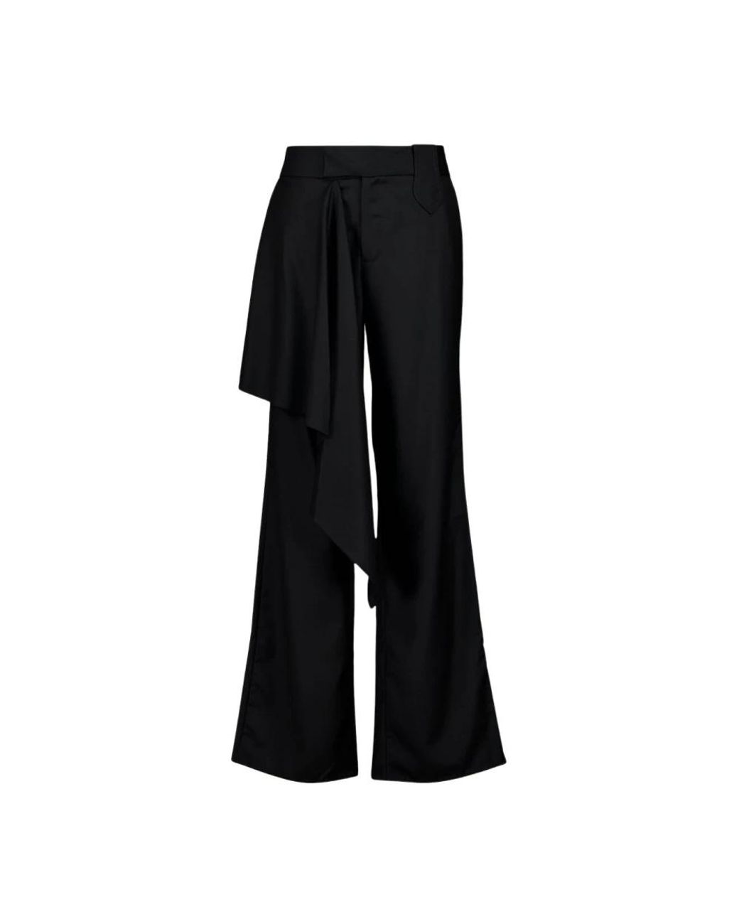 Johanna Ortiz Black Wide Trousers