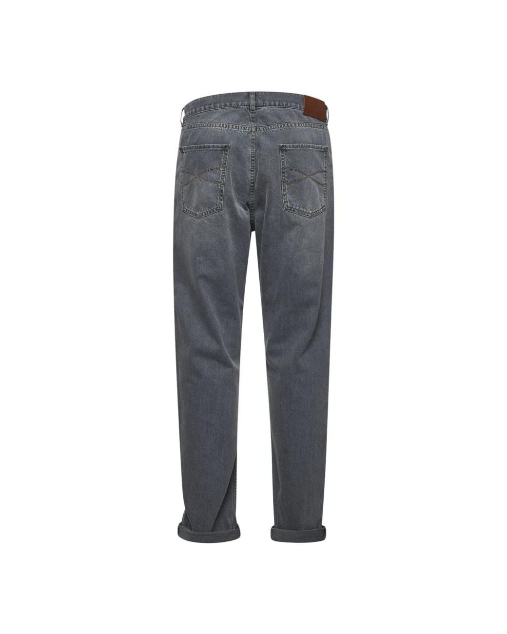 Brunello Cucinelli Gray Slim-Fit Jeans for men
