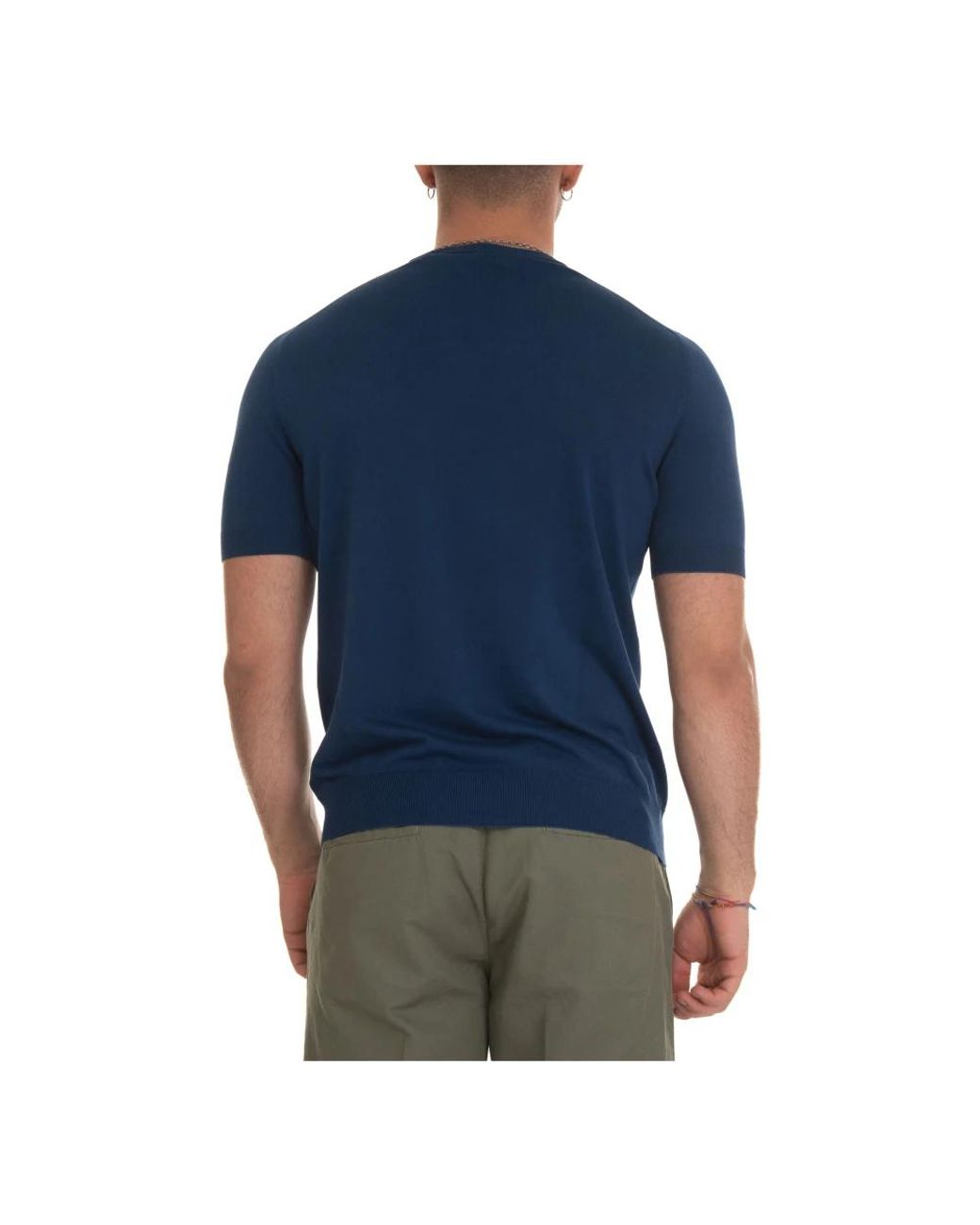 Gran Sasso Blue T-Shirts for men