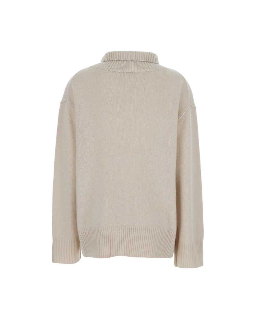 Soft Goat Gray Cashmere Knitwear