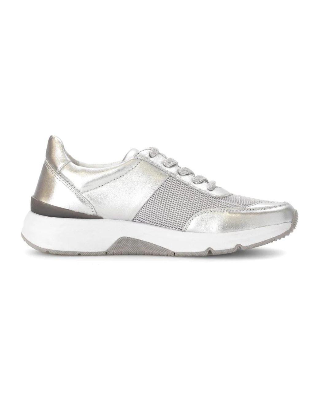 Gabor White Rollender sneaker - silber