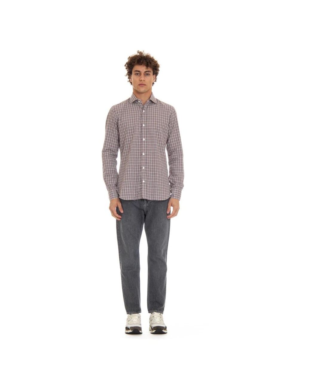 Barba Napoli Brown Casual Shirts for men