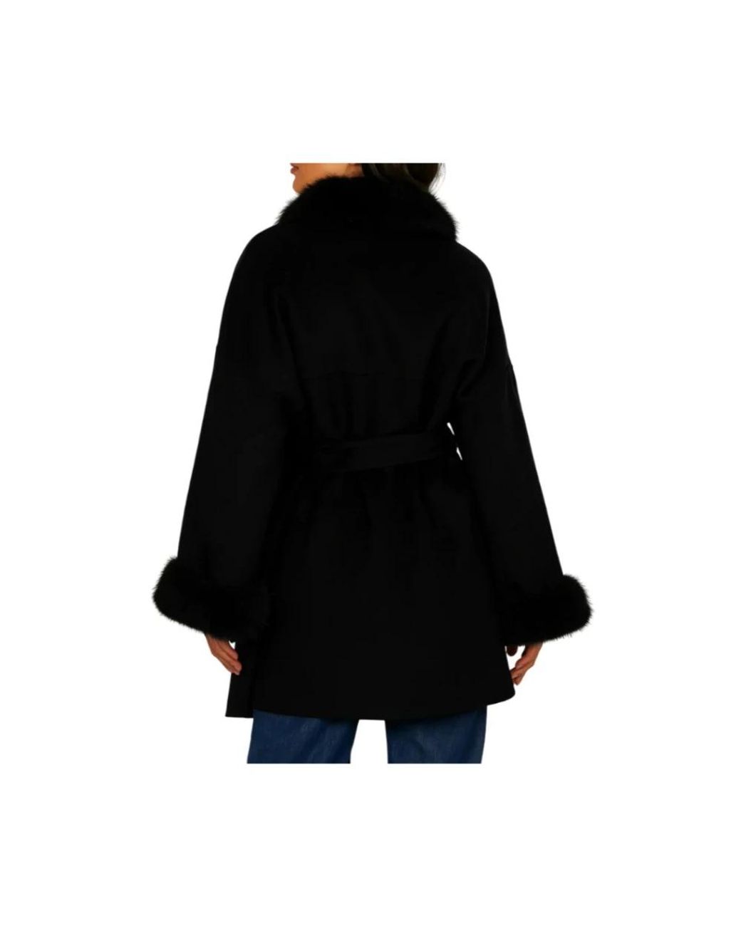 Relish Black Belted Coats