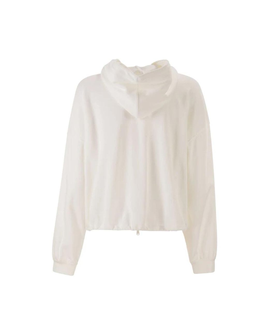 Brunello Cucinelli White Zip-Throughs