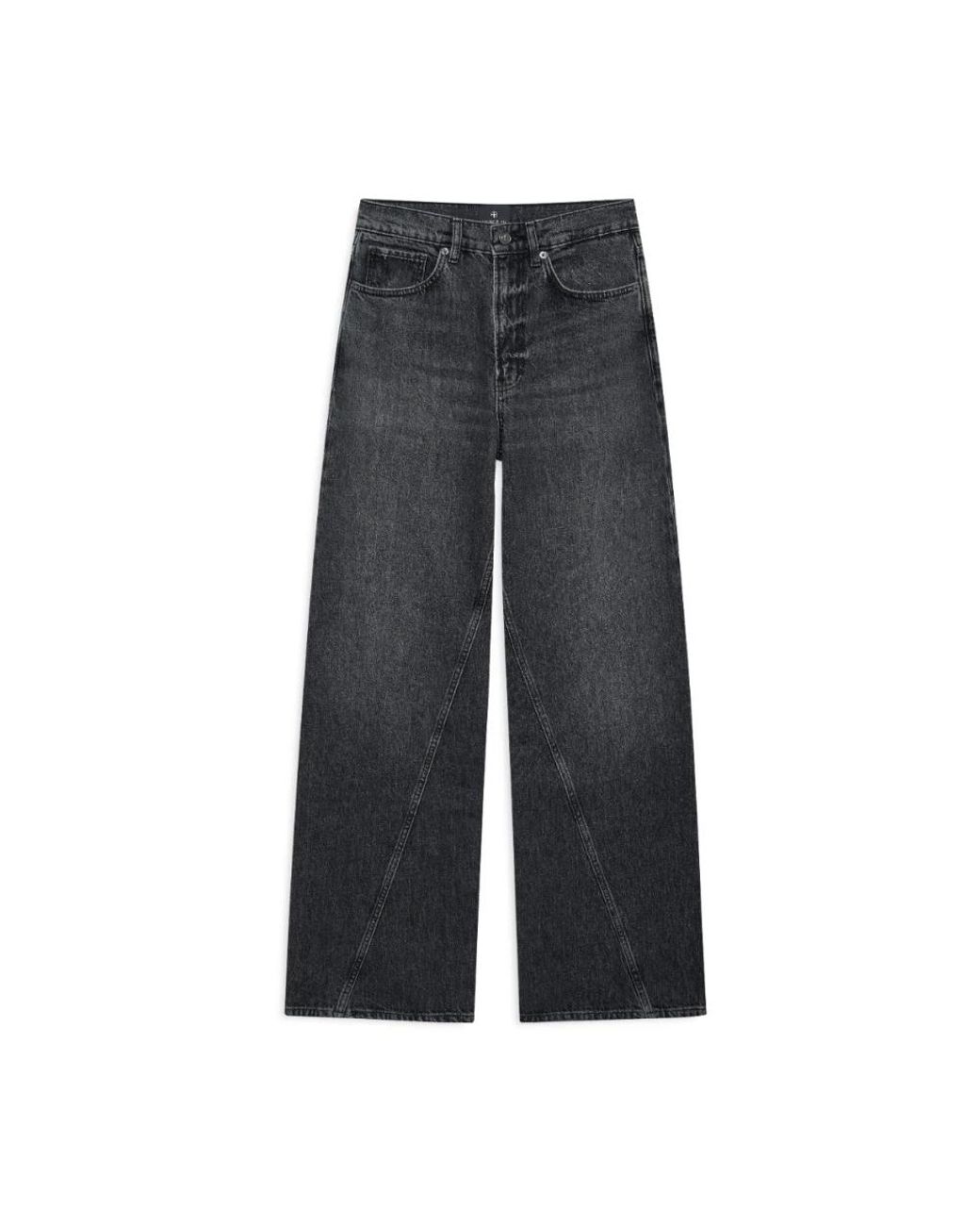 Anine Bing Gray Wide Jeans