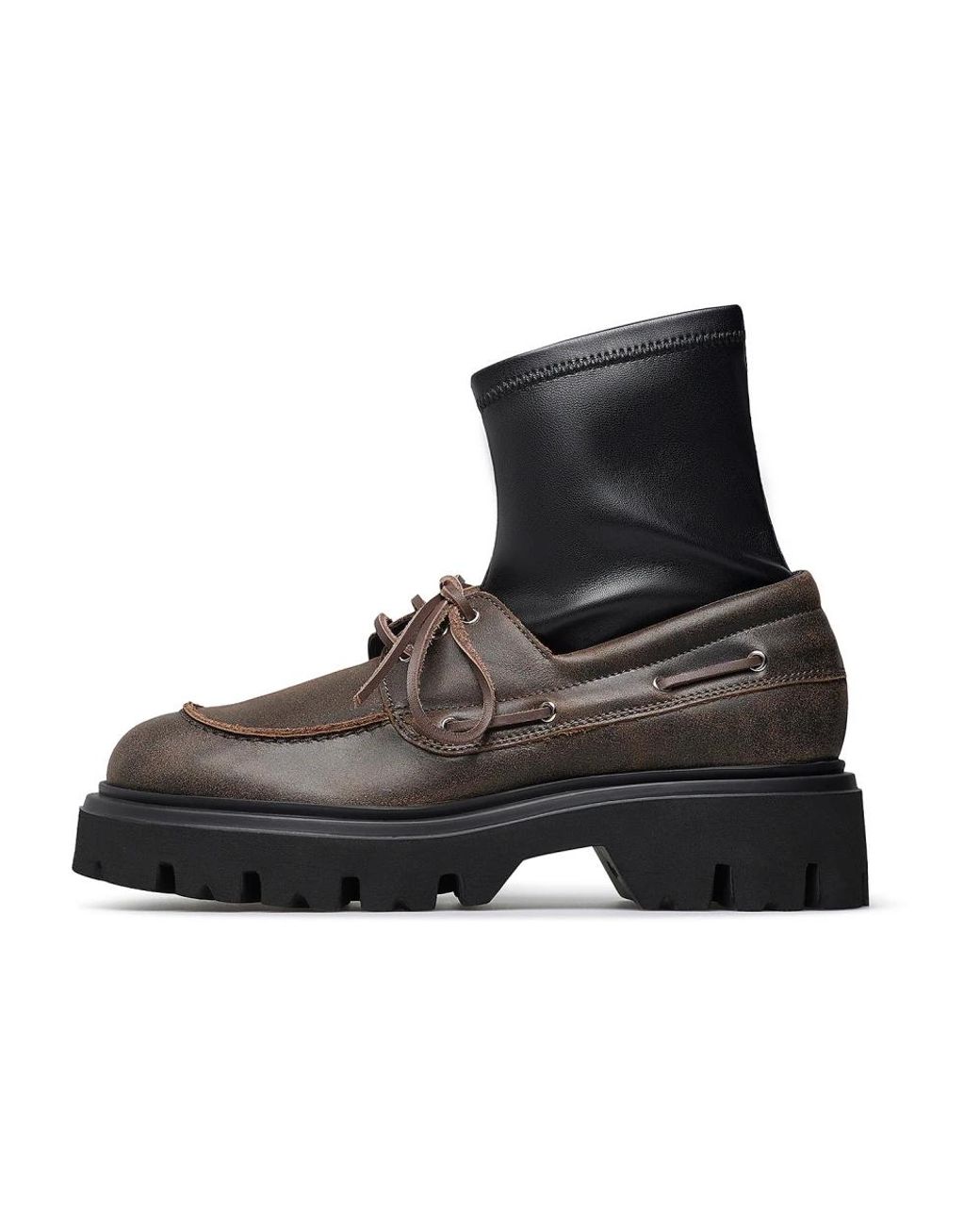 Loriblu Black Stretched Leather Loafer