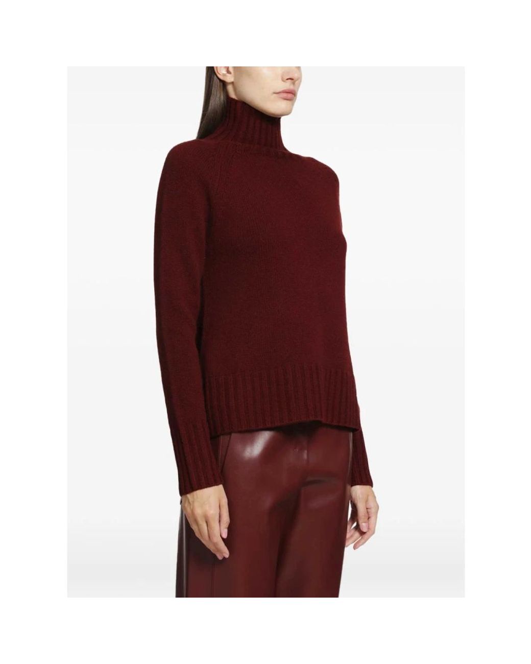 Max Mara Red Turtlenecks