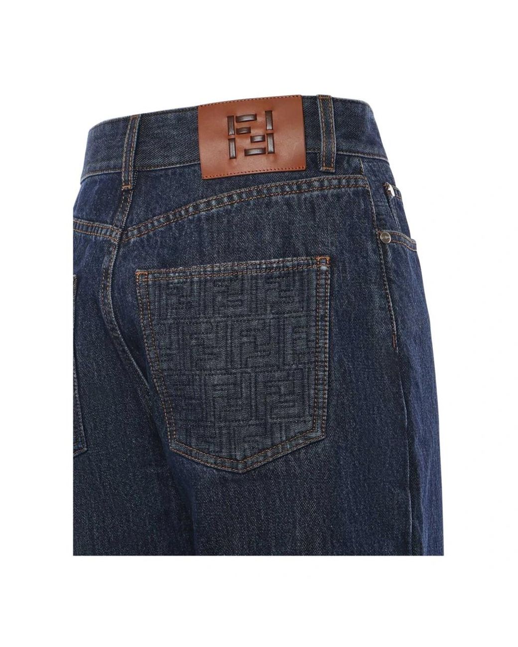 Fendi Blue Straight Fit Jeans