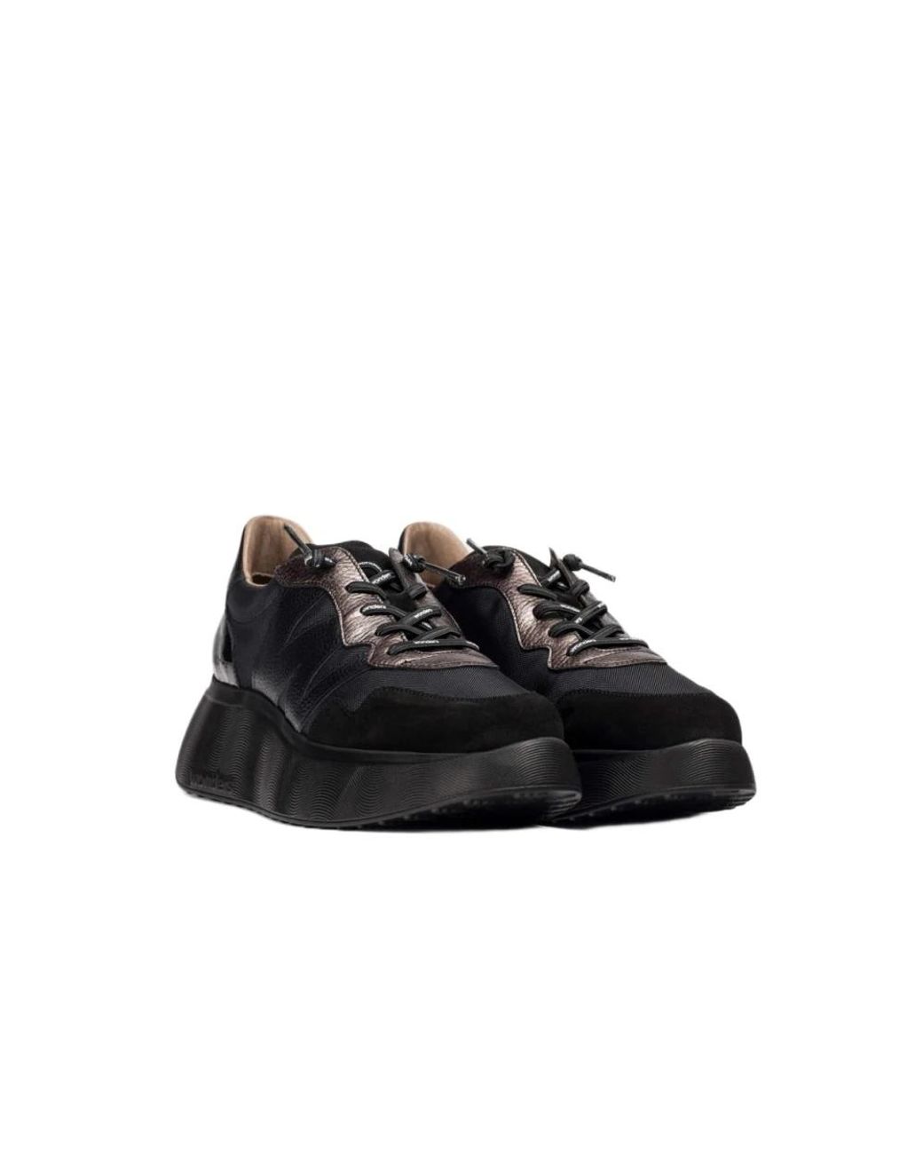 Wonders Black Schwarzer Damensneaker