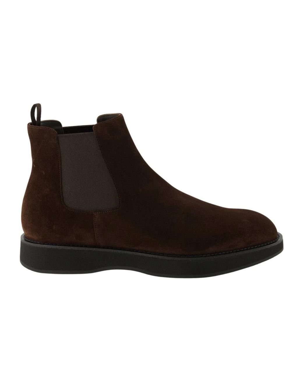 Prada Brown Chelsea Boots for men