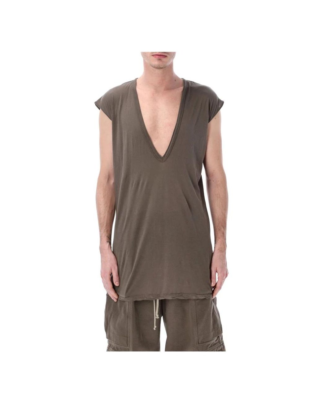 Rick Owens Brown Sleeveless Tops for men