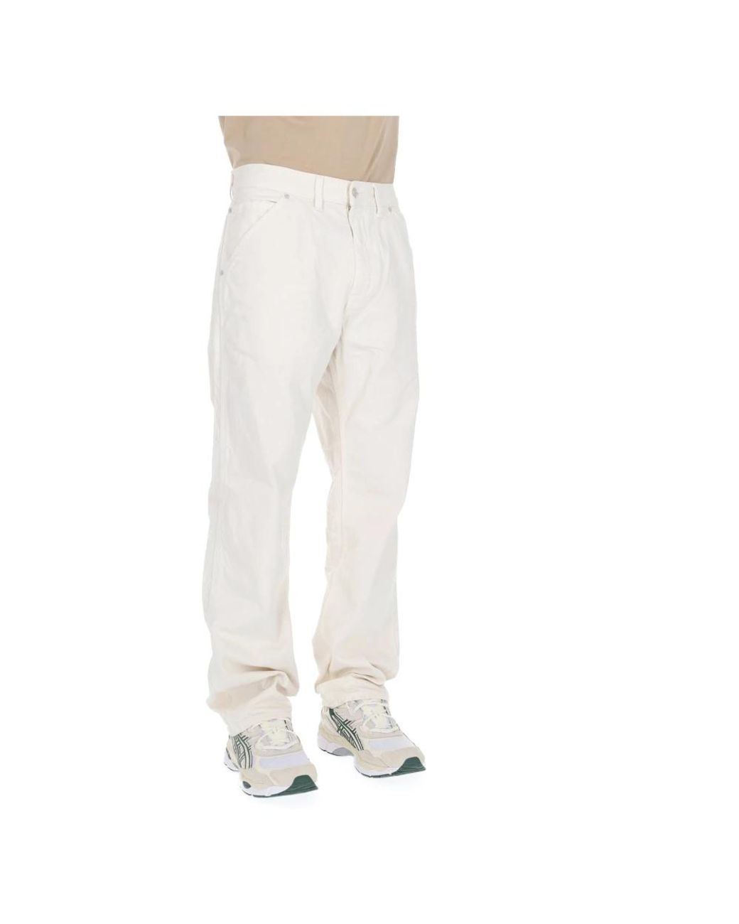 Haikure White Straight Jeans for men