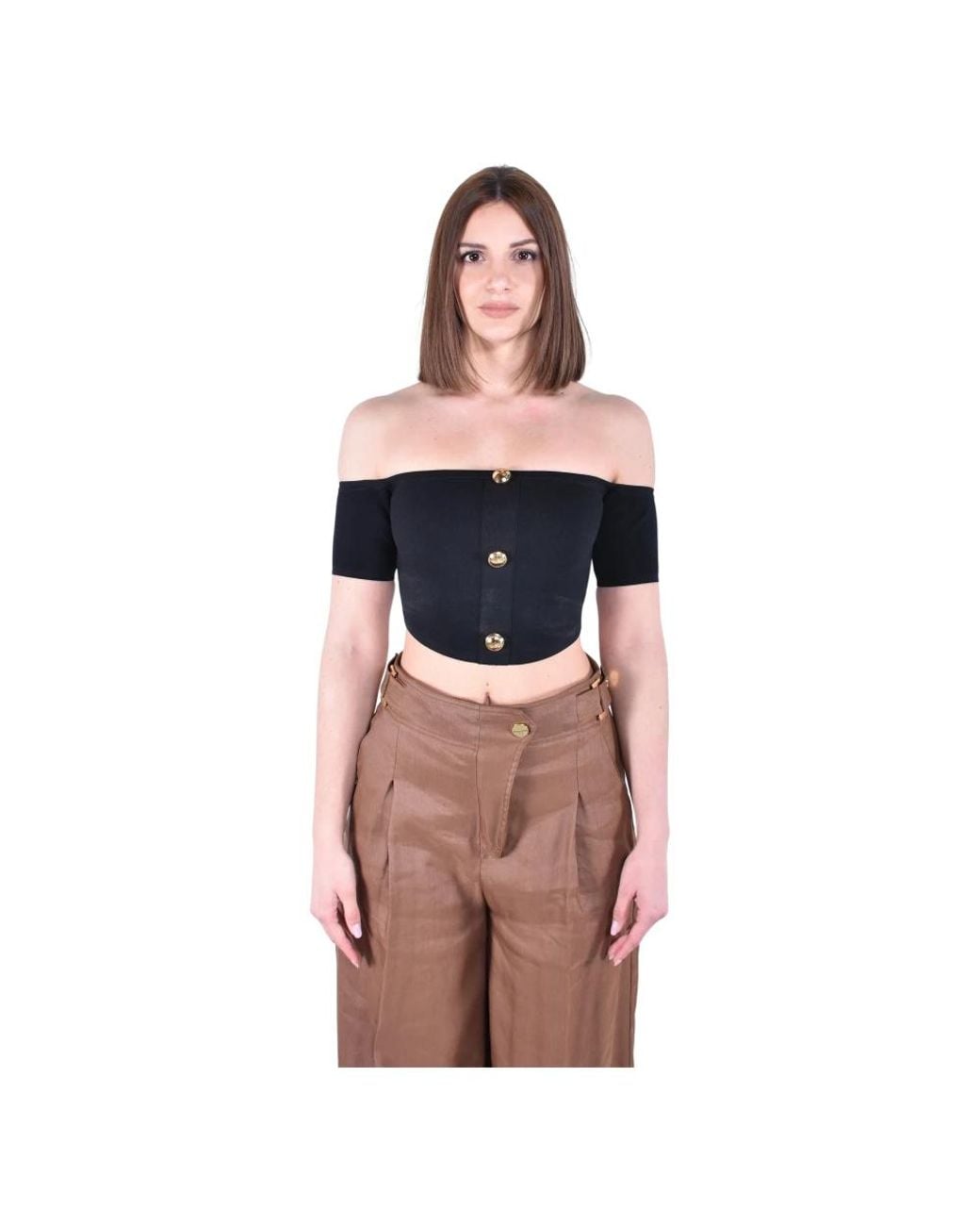 Elisabetta Franchi Pink Sleeveless Tops