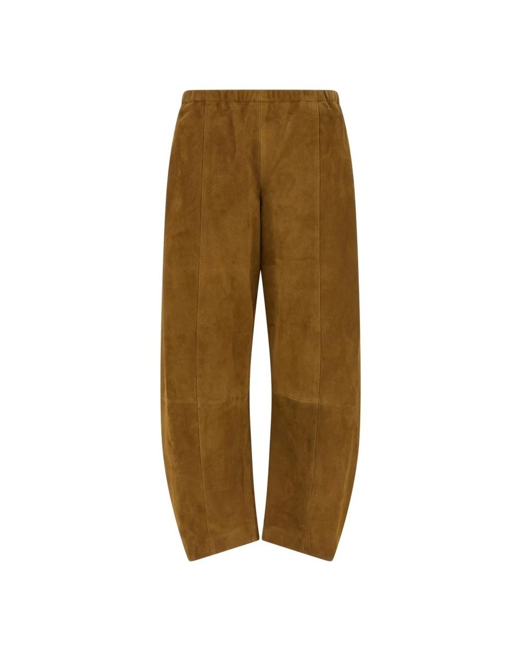 Khaite Brown Wide Trousers