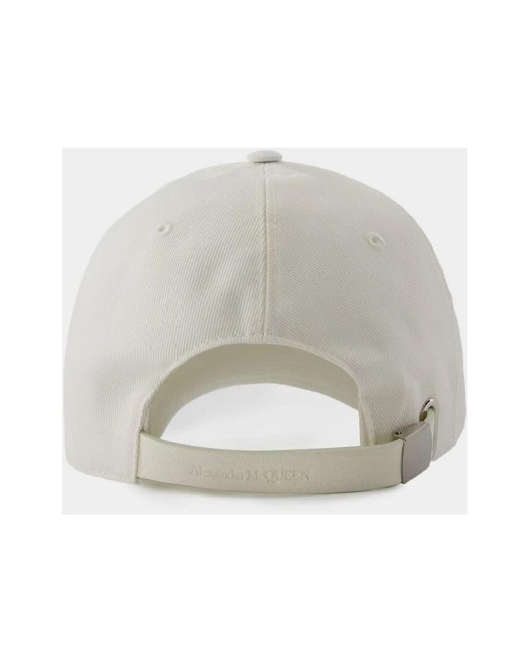 McQueen Gray Classic Logo Bic Cap for men