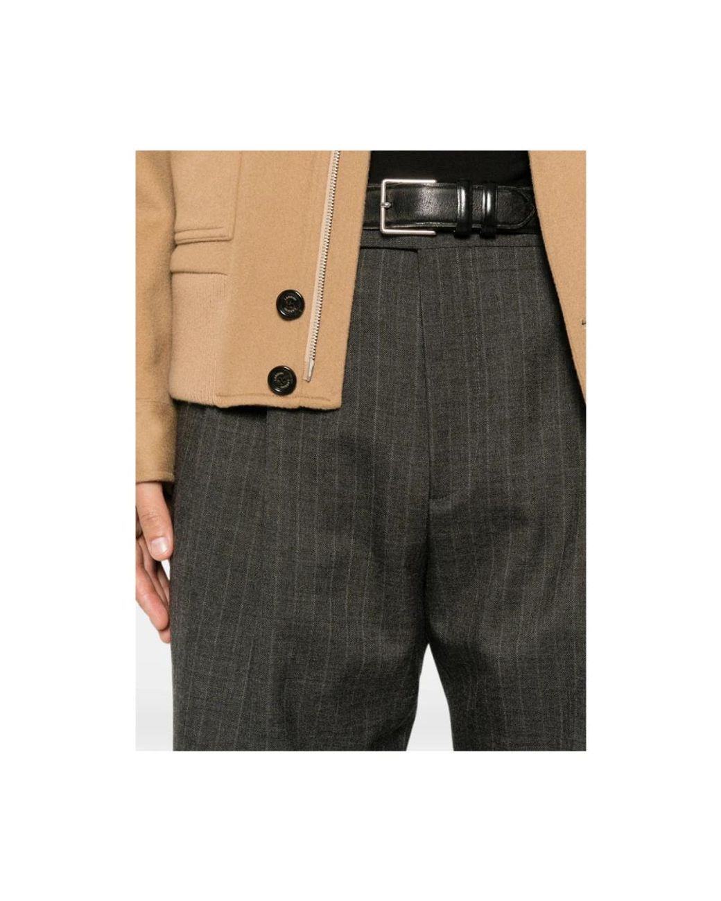 Lardini Black Straight Trousers for men